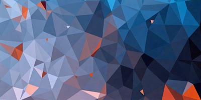 The primary subject of the image is a geometric pattern, featuring a mix of blue, orange, and pink colors. The setting is a blue background, which contrasts with the vibrant colors of the pattern. The visual style is a combination of digital art and illustration, creating a unique and eye-catching design. The overall atmosphere is lively and energetic, with the geometric pattern capturing the viewer's attention.