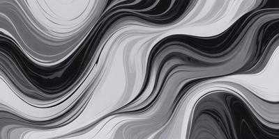 The primary subject of the image is a black and white painting of a wave. The setting is a white background, and the visual style is a painting. The dominant colors are black and white, creating a dramatic and artistic atmosphere.