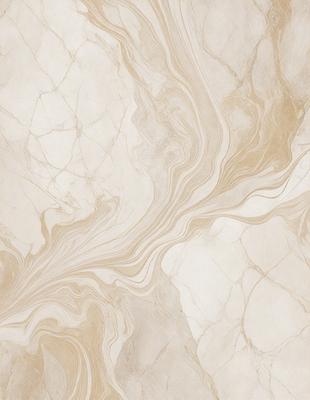 The primary subject of the image is a marble tile with a white and brown color scheme. The setting is a bathroom, as indicated by the presence of the marble tile. The visual style is a close-up of the marble tile, showcasing its intricate patterns and textures. The colors and mood of the image are warm and inviting, with the white and brown tones creating a sense of elegance and sophistication.