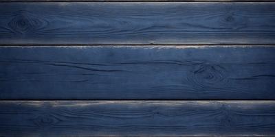 The primary subject of the image is a wooden plank with a blue color. The setting is a wooden staircase, and the visual style is a close-up of the wooden plank. The colors and mood of the image are predominantly blue, giving it a calm and serene atmosphere.