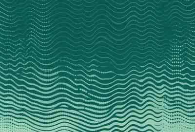 The primary subject of the image is a large body of water, possibly an ocean or a lake. The water is filled with waves, creating a dynamic and visually appealing scene. The setting is a vast expanse of water, with no visible land or other objects in the background. The visual style of the image is a combination of photo and digital art, as it captures the beauty of the water and its waves in a realistic yet artistic manner. The colors and mood of the image are predominantly green, which adds