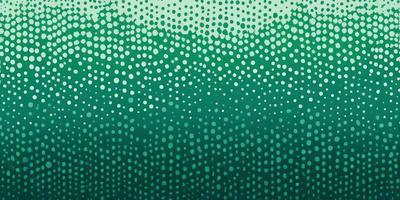 The primary subject of the image is a green background with a pattern of white dots. The setting appears to be a digital art or illustration, as the dots are arranged in a visually appealing manner. The visual style is a combination of a photo and a digital art, creating a unique and interesting pattern. The colors and mood of the image are predominantly green and white, giving it a calm and soothing atmosphere.