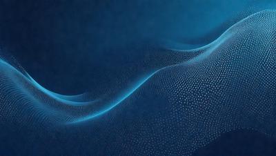 The primary subject of the image is a blue, swirling, and flowing pattern. The setting is a dark blue background, which contrasts with the swirling pattern. The visual style is a digital art or illustration, creating a dynamic and captivating scene. The colors and mood of the image are predominantly dark blue and a sense of movement, with the swirling pattern adding a sense of depth and complexity to the overall atmosphere.