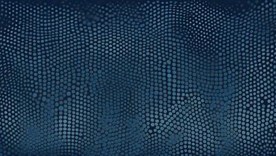 The primary subject of the image is a blue and white patterned surface, which appears to be a textured fabric or a digital artwork. The setting is a dark blue background, which contrasts with the bright blue and white pattern. The visual style is a combination of a photo and digital art, creating a unique and intriguing appearance. The colors and mood of the image are predominantly dark and moody, with the blue and white pattern providing a sense of depth and contrast.