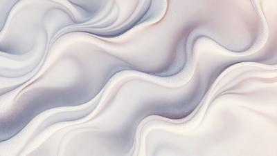 The primary subject of the image is a white, swirling, and flowing mass of cream, which appears to be a creamy substance or a frothy liquid. The setting is a white background, which provides a clean and minimalistic environment for the creamy mass. The visual style of the image is a digital art or illustration, as it is a detailed and intricate representation of the creamy substance. The colors and mood of the image are predominantly white, giving it a clean, fresh, and