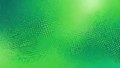 The primary subject of the image is a green background with a pattern of green dots. The setting appears to be a green room or a green background for a photo. The visual style is a close-up of the green background, which gives a sense of depth and texture. The colors and mood of the image are predominantly green, creating a calm and soothing atmosphere.