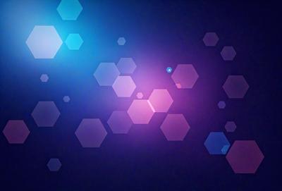 The primary subject of the image is a purple and blue geometric pattern. The setting is a dark blue background, which creates a contrasting effect with the vibrant colors of the pattern. The visual style appears to be a digital art or illustration, as the pattern is intricate and well-defined. The dominant colors in the image are purple and blue, giving the scene a calm and soothing atmosphere.