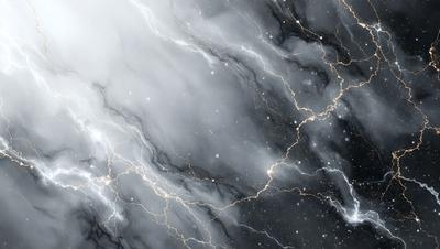 The primary subject of the image is a cloudy sky with a few stars visible. The setting is a dark, cloudy night with a few bright stars shining through. The visual style is a digital art or illustration, creating a dramatic and moody atmosphere. The colors are predominantly dark, with the bright stars adding a touch of contrast and interest to the scene.