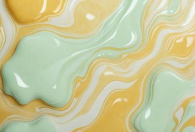 The primary subject of the image is a patterned wallpaper with a yellow, green, and blue color scheme. The setting is a room with a yellow and green wallpaper, which creates a warm and inviting atmosphere. The visual style is a combination of digital art and illustration, showcasing the intricate design of the wallpaper. The colors and mood of the image are vibrant and lively, with the yellow, green, and blue hues creating a sense of freshness and energy.