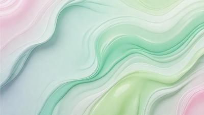 The primary subject of the image is a close-up of a white and green paint swirl. The setting is a white and green paint swirl, and the visual style is a close-up of the paint swirl. The dominant colors are white and green, creating a soothing and calming atmosphere.
