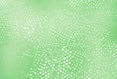 The primary subject of the image is a close-up of a green background with a pattern of white dots. The setting appears to be a green wall or a green surface. The visual style of the image is a close-up of a pattern, which gives it a digital art or illustration appearance. The dominant colors in the image are green and white, creating a calm and soothing atmosphere.