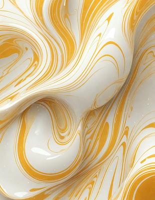 The primary subject of the image is a white and yellow swirl pattern, which appears to be a digital art or illustration. The setting is a white surface, possibly a wall or a canvas, with the swirl pattern as the main focus. The visual style suggests that the image is a creative and artistic representation of the swirl pattern. The dominant colors are white and yellow, giving the image a bright and lively atmosphere.