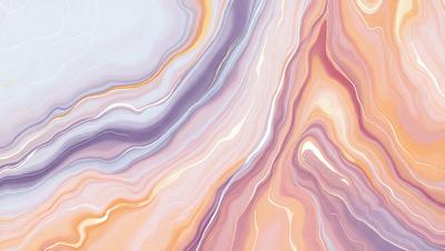 The primary subject of the image is a close-up of a colorful, swirling pattern on a wall. The setting is a room with a colorful wall, and the visual style appears to be a combination of a photo and digital art. The dominant colors in the image are pink, orange, and yellow, creating a warm and vibrant atmosphere.