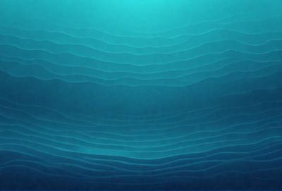 The primary subject of the image is a large body of blue water, which appears to be a deep ocean. The setting is underwater, with the water being the primary background. The visual style of the image is a photo, capturing the beauty of the ocean. The dominant colors in the image are blue and green, creating a serene and calming atmosphere.