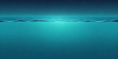 The primary subject of the image is a large body of water, which appears to be a deep blue ocean. The setting is a vast expanse of water, with no visible land or other objects in the background. The visual style of the image is a digital art or illustration, as it is a detailed and well-rendered representation of the ocean. The dominant colors in the image are the deep blue of the water and the black background, creating a serene and peaceful atmosphere.