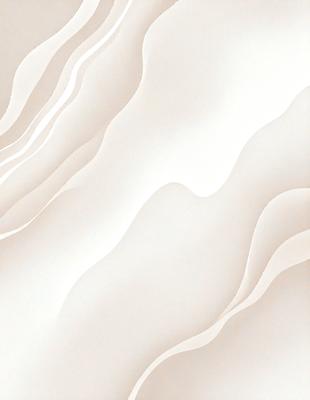 The primary subject of the image is a white wall with a pattern of swirls and waves. The setting is a room with a white background, and the visual style appears to be a combination of a photo and digital art. The dominant colors are white and gray, creating a clean and minimalist atmosphere.