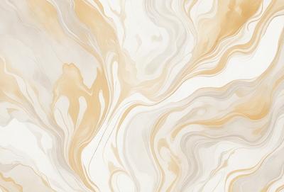The primary subject of the image is a white and gold marble wallpaper with a patterned design. The setting is a room with a white and gold marble wall, which serves as the background. The visual style is a combination of a photo and a digital art, creating a unique and intricate design. The colors and mood of the image are predominantly white and gold, giving it a luxurious and elegant appearance.