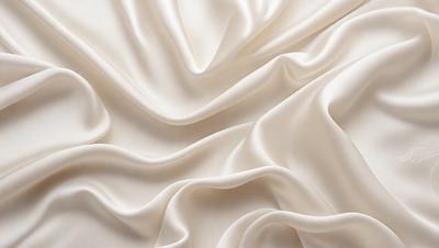 The primary subject of the image is a white sheet of fabric, which is the main object, scene, or focus of the image. The setting is a white background, which provides a clean and minimalistic environment. The visual style is a close-up of the fabric, showcasing its texture and details. The colors and mood of the image are predominantly white, giving it a clean, serene, and elegant appearance.