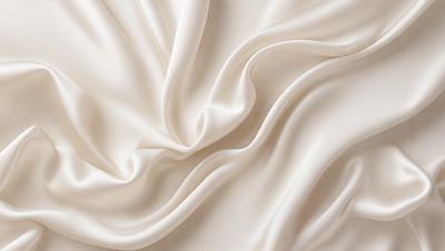 The primary subject of the image is a white sheet of fabric, which is the main object, scene, or focus of the image. The setting is a white background, which provides a clean and minimalistic environment. The visual style is a close-up of the fabric, showcasing its texture and details. The colors and mood of the image are predominantly white, giving it a clean, serene, and elegant appearance.