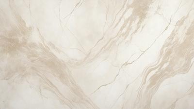 The primary subject of the image is a marble-like surface with a patterned design. The setting is a room with a white background, and the visual style appears to be a combination of a photo and a digital art or illustration. The colors and mood of the image are predominantly white, giving it a clean and elegant appearance.
