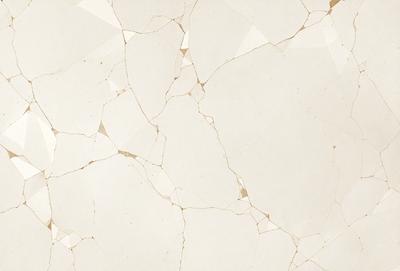 The primary subject of the image is a white marble wall with a pattern of holes and cracks. The setting is a room with a white marble floor. The visual style is a close-up of the marble wall, showcasing its unique texture and pattern. The colors and mood of the image are predominantly white, giving it a clean and elegant appearance.