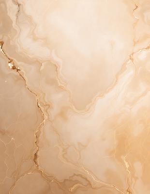 The primary subject of the image is a marble wall with a gold-colored vein running through it. The setting is a room with a white marble floor. The visual style is a close-up of the marble wall, showcasing its unique texture and color. The colors and mood of the image are warm and elegant, with the gold vein adding a touch of luxury and sophistication.