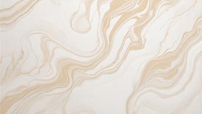 The primary subject of the image is a white marble wall with a pattern of swirls and waves. The setting is a room with a white background, and the visual style is a close-up of the marble wall. The colors and mood of the image are predominantly white, giving it a clean and elegant appearance.