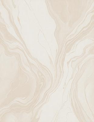 The primary subject of the image is a marble-like pattern on a wall. The setting is a room with a white wall, and the visual style appears to be a combination of a photo and a digital art or illustration. The colors and mood of the image are predominantly white, giving it a clean and elegant appearance.