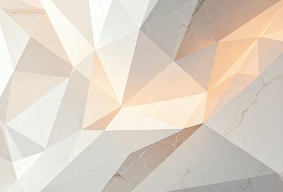 The primary subject of the image is a white triangle with a yellow background. The setting is a white wall, and the visual style appears to be a digital art or illustration. The dominant colors are white and yellow, creating a bright and vibrant atmosphere.