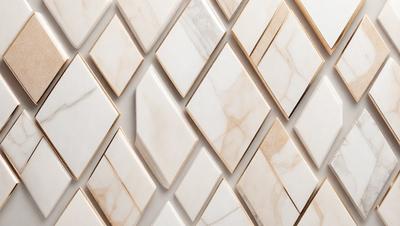 The primary subject of the image is a white marble tile wall. The setting is a room with a white marble tile wall, which is the main object of the image. The visual style is a photo, and the colors and mood are predominantly white, giving the image a clean and elegant appearance.