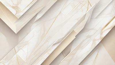 The primary subject of the image is a marble wall with a patterned texture. The setting is a room with a white marble wall, and the visual style is a combination of a photo and digital art. The colors and mood of the image are predominantly white and neutral, creating a clean and elegant atmosphere.