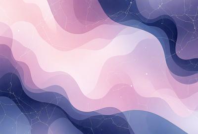 The primary subject of the image is a swirling, flowing pattern of pink, purple, and blue colors. The setting is a night sky, with the pattern filling the entire frame. The visual style is a digital art or illustration, creating a sense of depth and movement. The colors and mood of the image are vibrant and lively, evoking a sense of wonder and exploration.