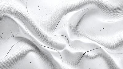 The primary subject of the image is a white, textured surface with a pattern resembling a computer screen. The setting is a close-up of the surface, showcasing its intricate design. The visual style is a combination of digital art and illustration, creating a unique and captivating appearance. The colors and mood of the image are predominantly white, with a touch of black, giving it a clean and modern feel.