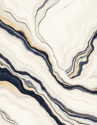 The primary subject of the image is a marble tile with a white and blue color scheme. The setting is a bathroom, as indicated by the presence of a sink. The visual style is a close-up of the marble tile, showcasing its intricate design and texture. The colors and mood of the image are predominantly white and blue, creating a clean and soothing atmosphere.
