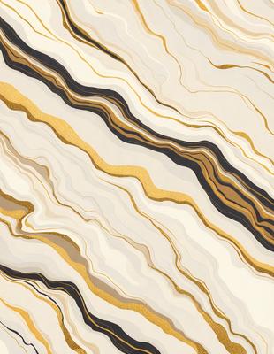 The primary subject of the image is a marble-like pattern, which is the main focus of the image. The setting is a white and gold marble-like surface, which serves as the background. The visual style of the image is a combination of a photo and digital art, creating a unique and intricate pattern. The colors and mood of the image are predominantly white and gold, giving it a luxurious and elegant appearance.