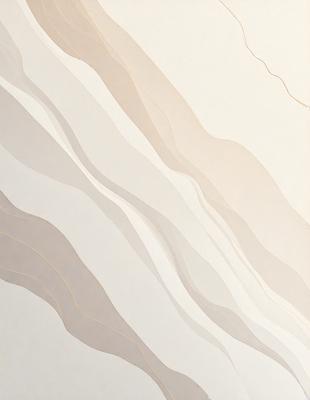 The primary subject of the image is a white and tan striped wallpaper. The setting is a room with a white wall, and the visual style is a patterned wallpaper. The dominant colors are white and tan, creating a clean and neutral atmosphere.