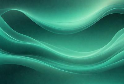 The primary subject of the image is a wave, which is the main object, scene, or focus of the image. The wave is depicted in a digital art style, with a green background and a patterned texture. The colors and mood of the image are predominantly green, creating a serene and calming atmosphere.