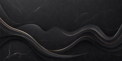 The primary subject of the image is a black and white painting of a wave. The setting is a dark background, which contrasts with the wave's shape. The visual style is a painting, and the colors and mood are predominantly black and white, creating a dramatic and artistic atmosphere.