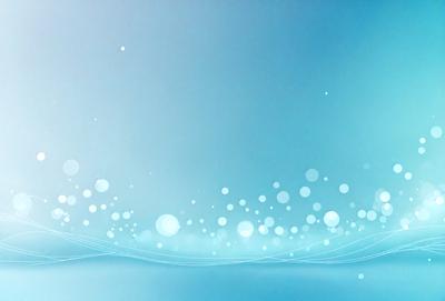 The primary subject of the image is a blue background with a pattern of white bubbles. The setting is a clear blue sky, and the visual style appears to be a digital art or illustration. The dominant colors are blue and white, creating a calm and serene atmosphere.