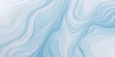 The primary subject of the image is a blue and white swirling pattern, which appears to be a painting or drawing. The setting is a white wall, and the visual style is a combination of artistic expression and digital art. The dominant colors are blue and white, creating a calming and soothing atmosphere.