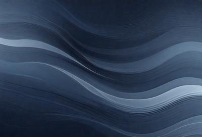 The primary subject of the image is a blue and white wave, which is the main focus of the scene. The setting is a dark blue background, creating a contrasting and dramatic effect. The visual style is a combination of digital art and illustration, as the wave appears to be a digital art piece with a hand-drawn feel. The dominant colors are blue and white, giving the image a calm and serene atmosphere.