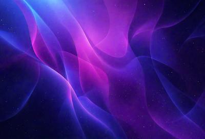 The primary subject of the image is a purple and blue swirling pattern, which appears to be a digital art or illustration. The setting is a dark background, which contrasts with the vibrant colors of the swirling pattern. The visual style suggests that the image is a creative and artistic representation of a space-like environment. The dominant colors of the image are purple and blue, creating a sense of depth and intrigue.