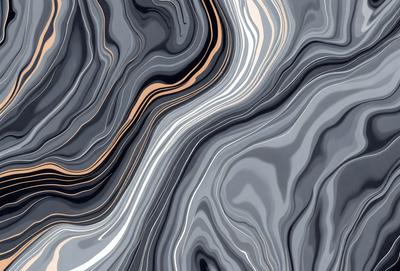 The primary subject of the image is a close-up of a rocky surface, possibly a stone or a piece of marble. The setting is a gray and black background, which adds to the overall mood of the image. The visual style appears to be a combination of a photo and a digital art or illustration, as the rocky surface has a textured and detailed appearance. The colors and mood of the image are predominantly dark and moody, with the gray and black background creating a sense of depth and contrast.