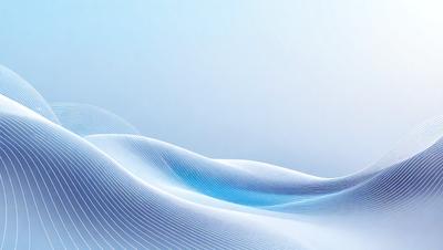 The primary subject of the image is a blue wave, which is the main focus of the scene. The wave is set against a white background, creating a striking contrast. The visual style of the image is digital art, as it appears to be a computer-generated or digitally manipulated image. The dominant colors in the image are blue and white, giving it a calm and serene atmosphere.