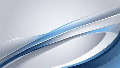 The primary subject of the image is a blue and white design, which appears to be a digital art or illustration. The setting is a gray background, which provides a clean and minimalist appearance. The visual style is modern and contemporary, with the blue and white design creating a sense of movement and fluidity. The colors and mood of the image are predominantly blue and white, giving it a calm and serene atmosphere.