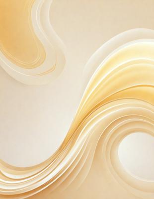 The primary subject of the image is a large, swirling, and curling piece of artwork, possibly a painting or a sculpture. The artwork is displayed on a white wall, which serves as the setting and background. The visual style of the image is a combination of photo and digital art, creating a unique and intriguing appearance. The colors and mood of the artwork are predominantly white, with some gold and yellow accents, giving it a clean, elegant, and sophisticated feel.