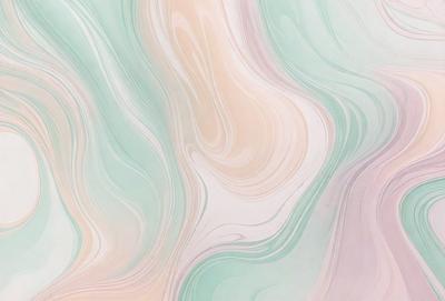 The primary subject of the image is a colorful, swirling pattern that resembles a painting or a digital artwork. The setting is a white background, which provides a clean and minimalist look. The visual style is a combination of photo and digital art, creating a unique and eye-catching design. The colors and mood of the image are vibrant and lively, with a mix of green, pink, and blue hues that evoke a sense of energy and creativity.