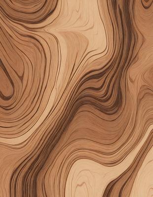 The primary subject of the image is a wooden surface with a unique and intricate pattern. The setting is a close-up view of the wooden surface, showcasing the detailed design. The visual style is a close-up of the wooden surface, which gives a sense of depth and texture. The colors and mood of the image are predominantly brown and earthy tones, creating a warm and natural atmosphere.