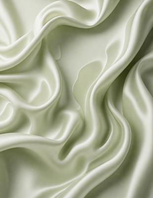 The primary subject of the image is a white fabric with a wavy texture. The setting is a white background, and the visual style appears to be a digital art or illustration. The dominant colors are white and gray, creating a clean and minimalist atmosphere.