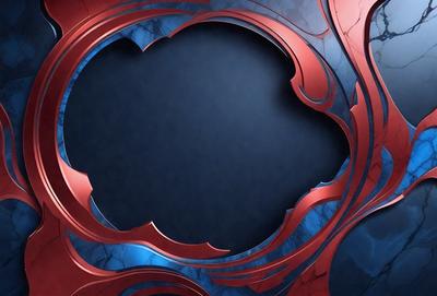 The primary subject of the image is a blue and red circle, which is the main object, scene, or focus of the image. The setting/background features a blue and red design, which adds to the visual style of the image. The colors and mood of the image are predominantly blue and red, creating a vibrant and lively atmosphere.